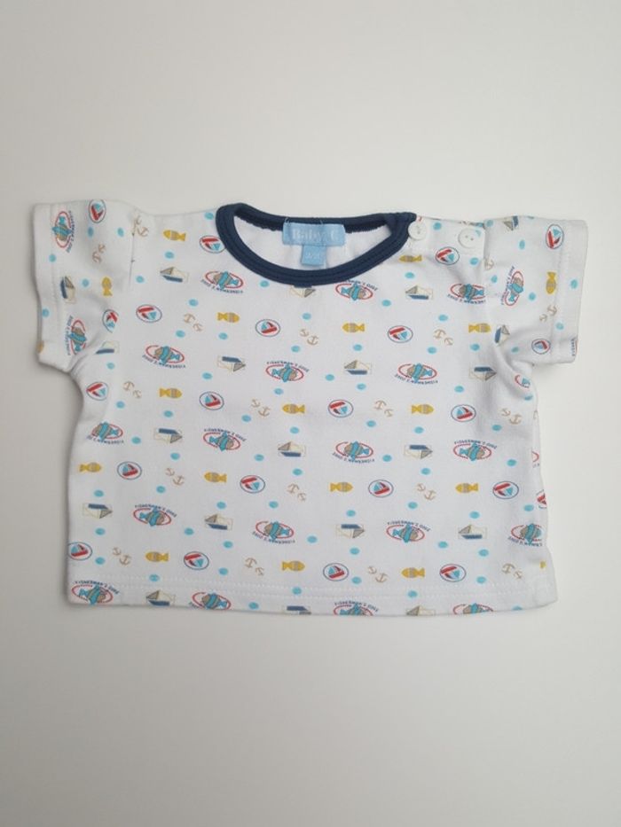 T-shirt manches courtes taille 3 / 6 mois