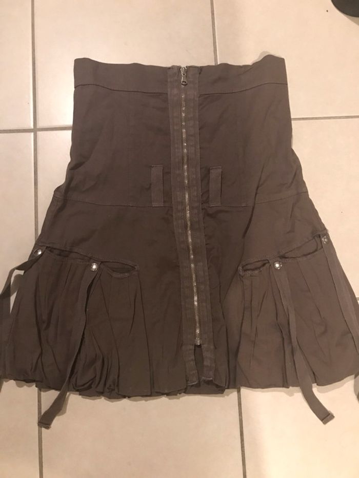 Robe bustier kaki