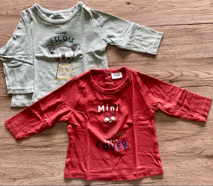 Lot de t-shirts manches longues