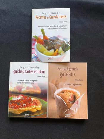 Lot de 3 petits livres de cuisine