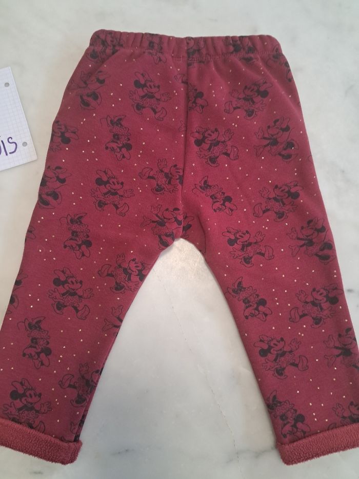 Pantalon leggings molletonné fille 24 mois - photo numéro 4