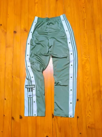 Pantalon Adidas - Adibreak - À boutons - Olive, blanc - Taille L