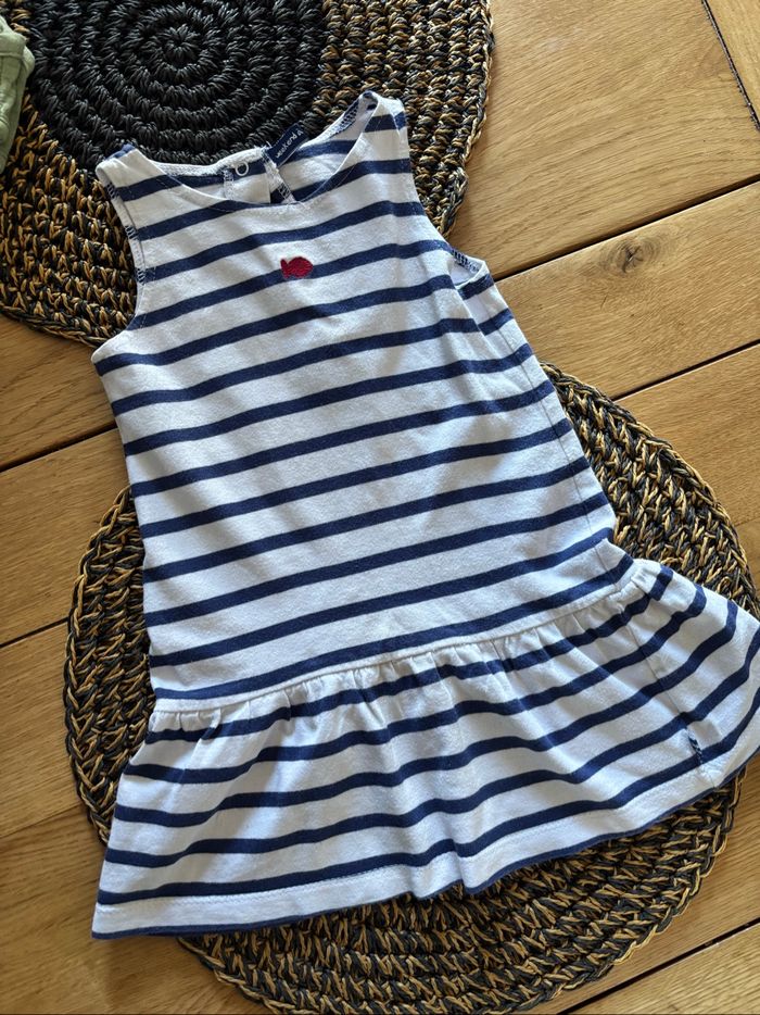 Robe marine coton