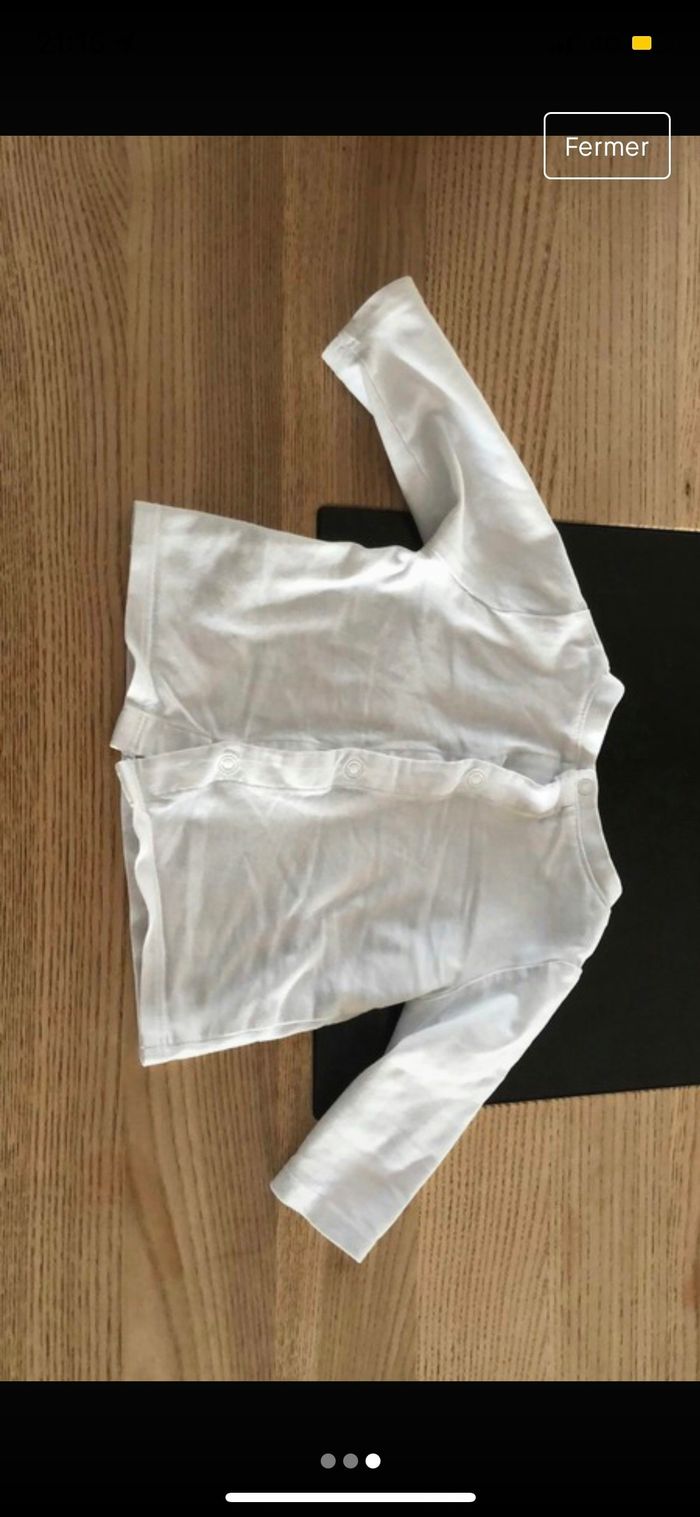 Tee shirt manches longues 3 mois hugo boss - photo numéro 3