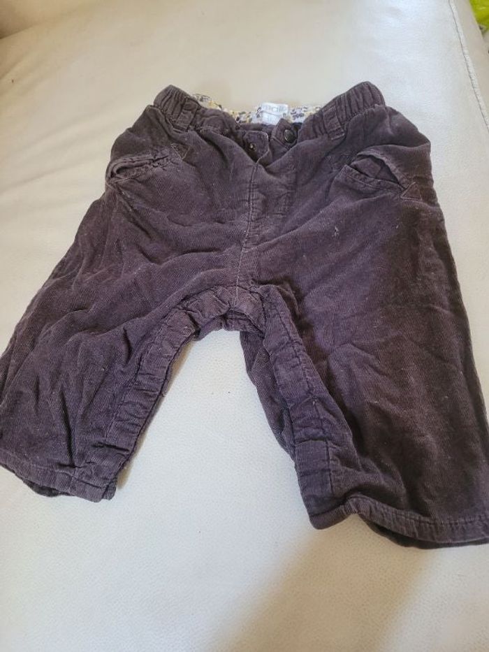 Pantalon velours 6 mois obaibi