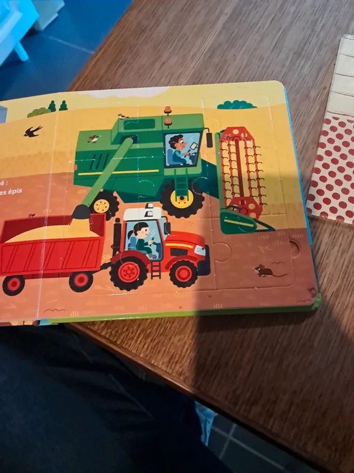 Livres puzzle tracteur - photo numéro 5
