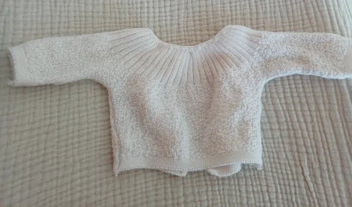 Gilet laine naissance - photo numéro 2