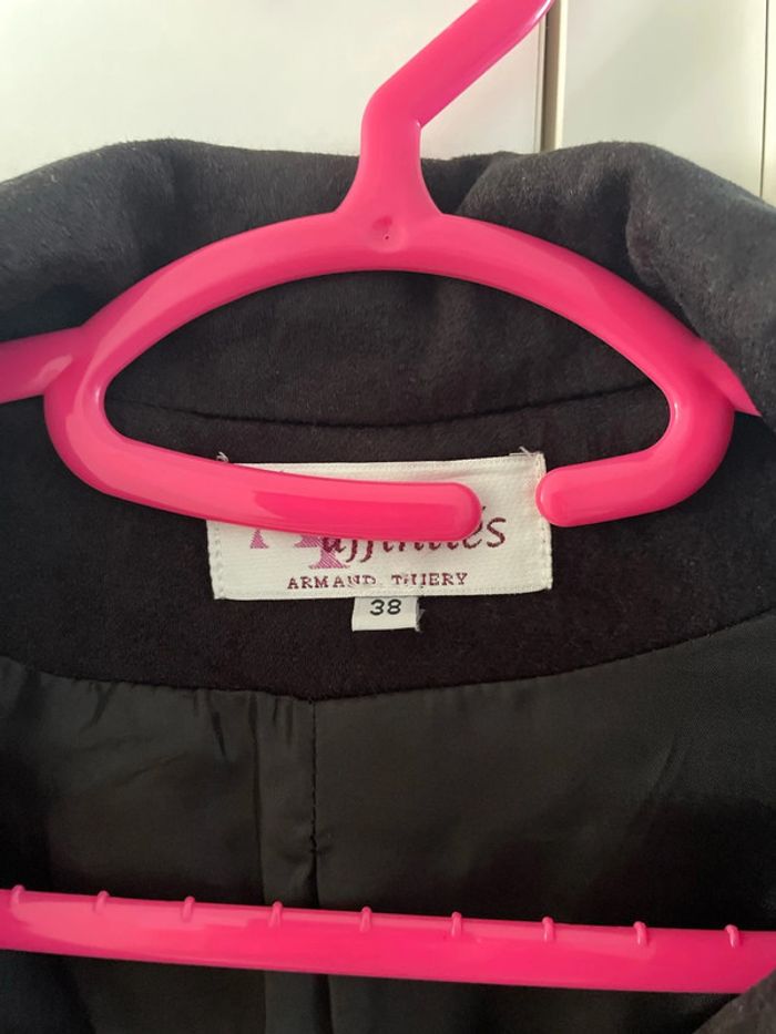 Veste nubuck noire cintrée très bon état - photo numéro 2