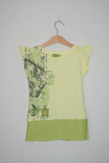 Tee shirt long Jukebox vert clair 6 ans