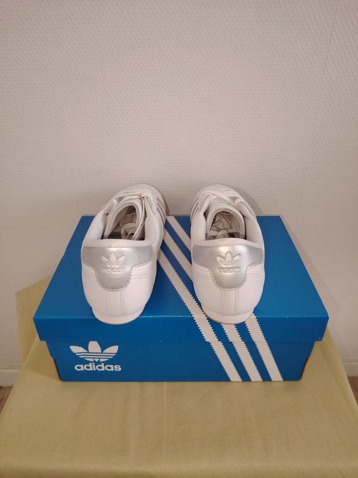 Adidas Taekwondo Lace Blanc/Argent NEUVES 41 1/3 - photo numéro 3