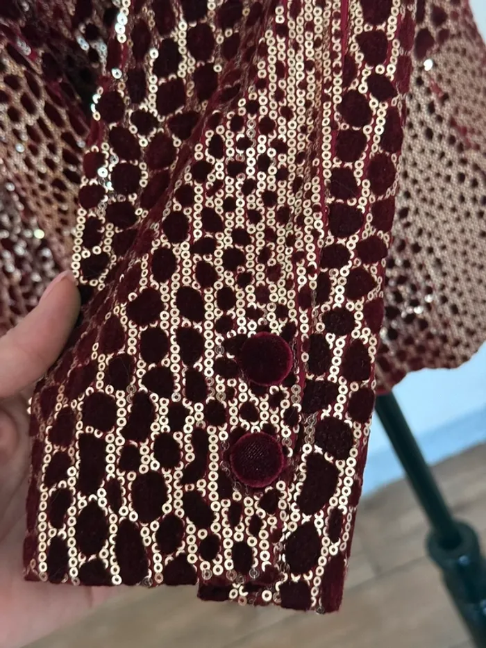 Veste à sequin léopard - School Rag - Taille 36/38 - photo numéro 6