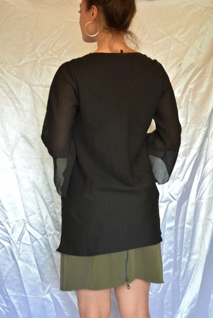 tunique avec broderie noire taille M - photo numéro 5