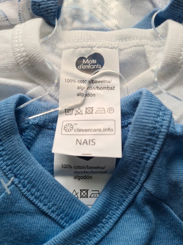 Lot de 3 body naissance tex - photo numéro 4