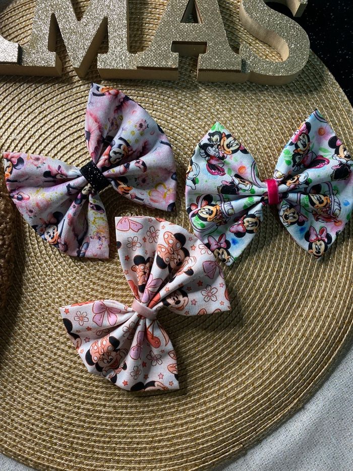 Barrette pinces à cheveux noeuds Minnie disney - photo numéro 2