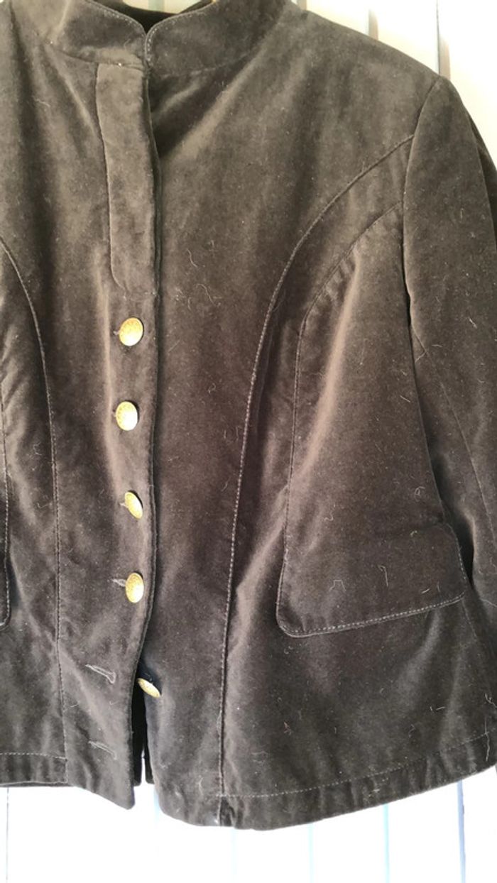 Petite veste ajustée velours taille 4 Jacqueline Riu - photo numéro 2