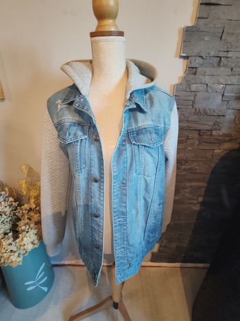 Veste en jean homme bi matière taille S 36 primark