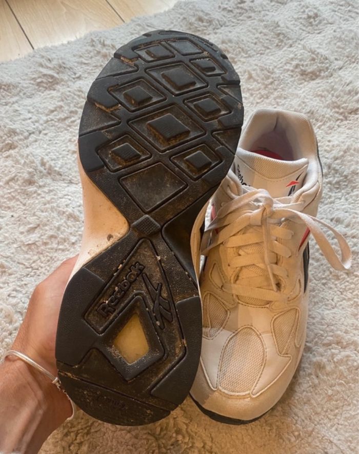 Reebok Aztrek 96 DV7249 White Porcelain Neon Red - photo numéro 6