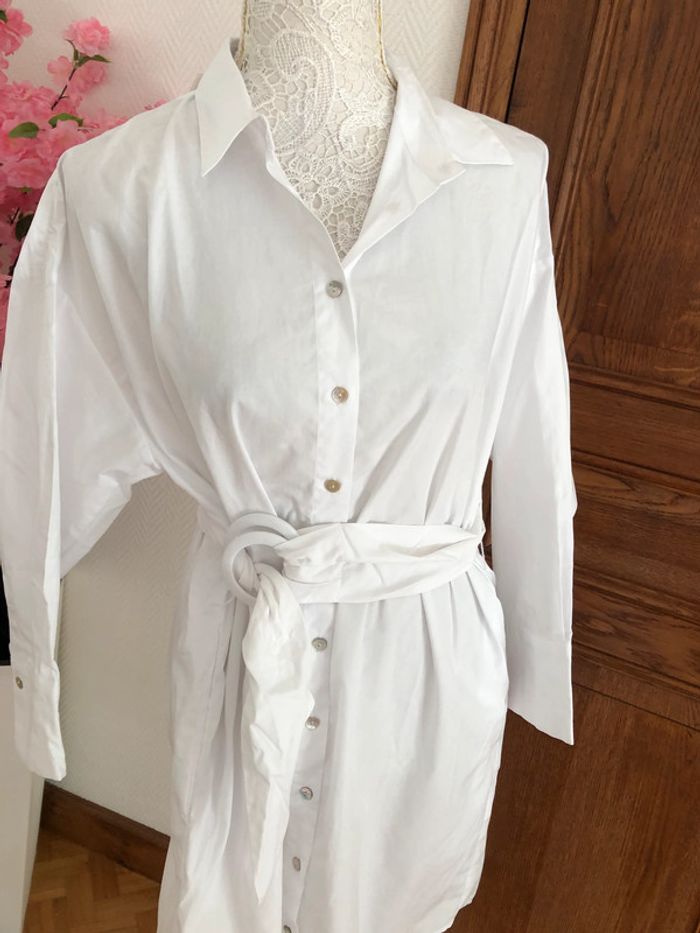 Robe blanche Zara neuve taille S - photo numéro 5