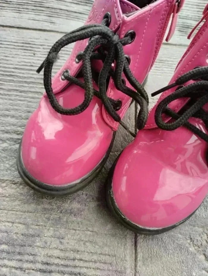 🍬 Bottines Rose Bonbon – Pointure 25 – Style Docks – Parfait État - photo numéro 4