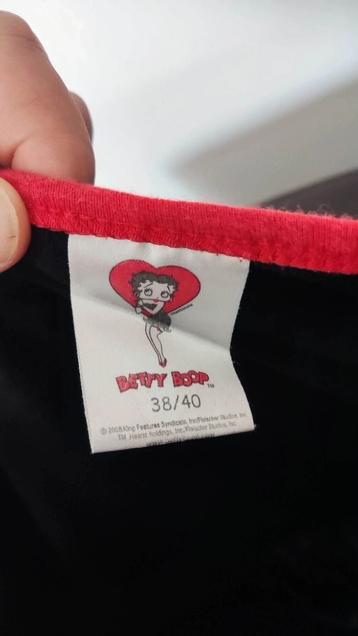 Chemise de nuit noir Betty boop 38 40 - photo numéro 2