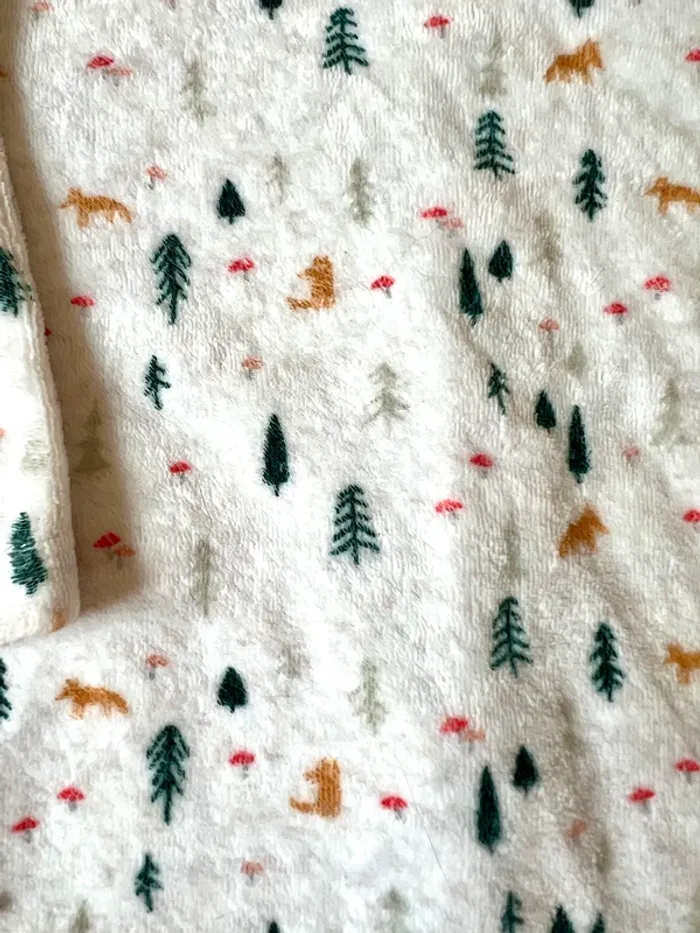 Pyjama bébé 3 mois Bout'chou bio crème motif sapins loups – parfait état - photo numéro 2