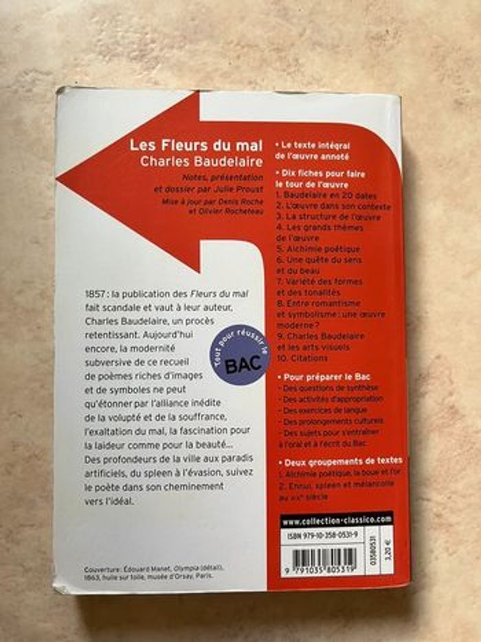 Livre Les fleurs du mal Baudelaire - photo numéro 2