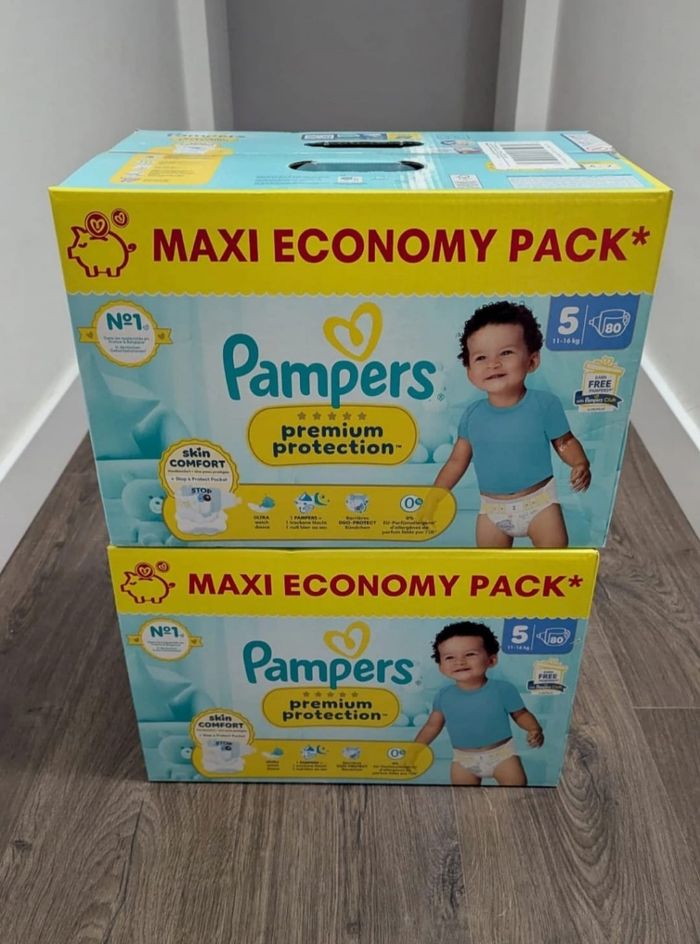 2 cartons couches Pampers taille 5 premium 🌹 ENVOI RAPIDE