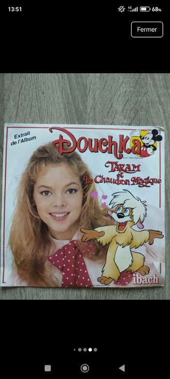 Vinyle 45 tours Douchka (Disney, taram)