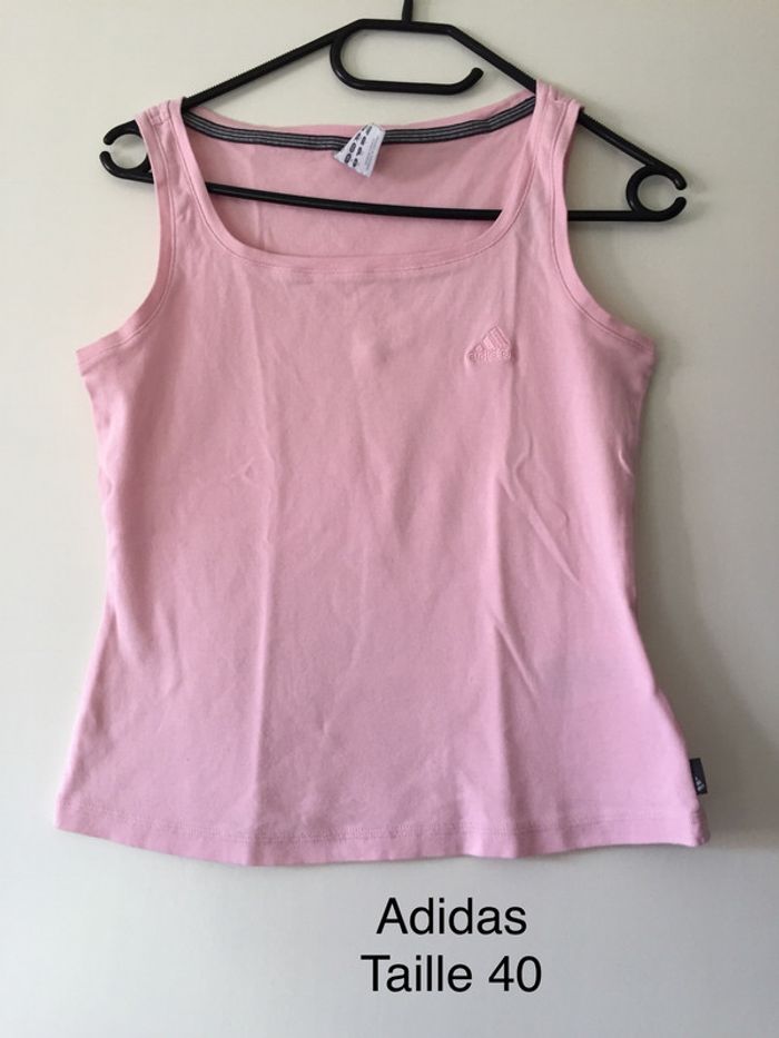Débardeur rose Adidas Taille 40
