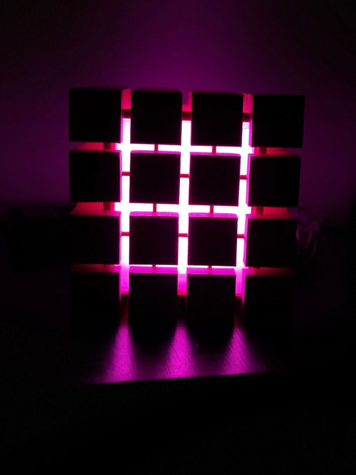 Lampe veilleuse cube multicolore - photo numéro 6