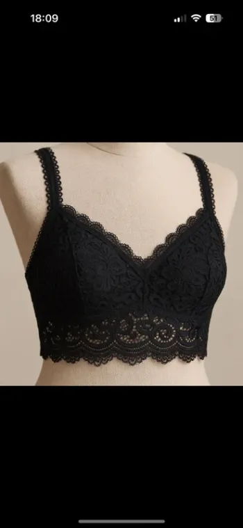 Soutien-gorge noir dentelle - sans complexe - Taille 90D - Neuf avec étiquette