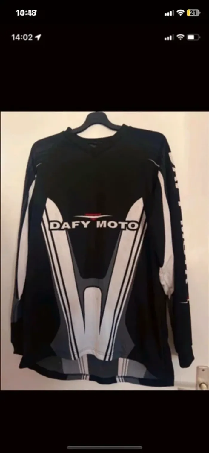 T-shirt motocross.