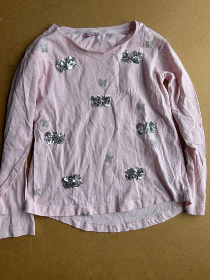 Lot 3 t-shirts manches longues fille 6 ans - photo numéro 6