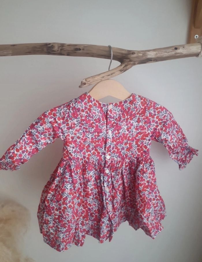 Robe courte bébé fille jacadi liberty 12 mois. - photo numéro 5