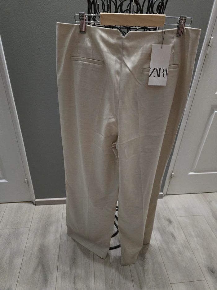 Pantalon beige Zara - photo numéro 7