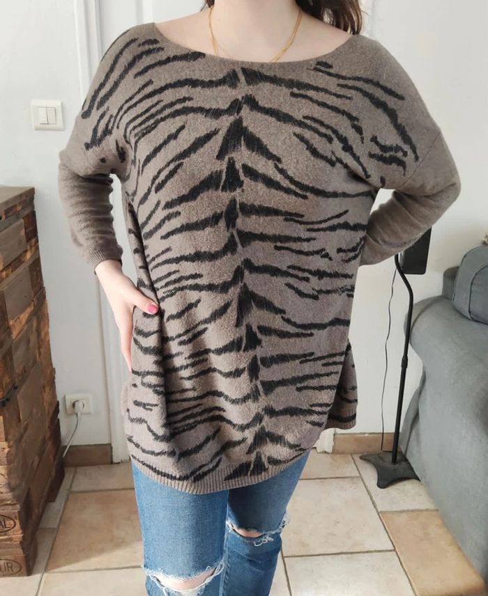 Pull fin Orfeo negro taille unique (107)