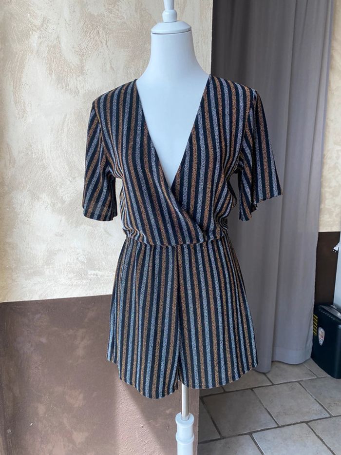 Combi-short irisé à rayures Pull&Bear L - photo numéro 2