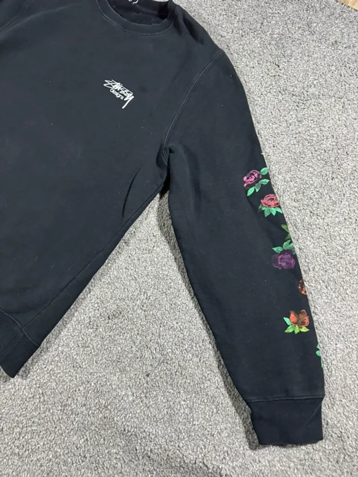 Sweat Stussy design noir avec motif - photo numéro 7