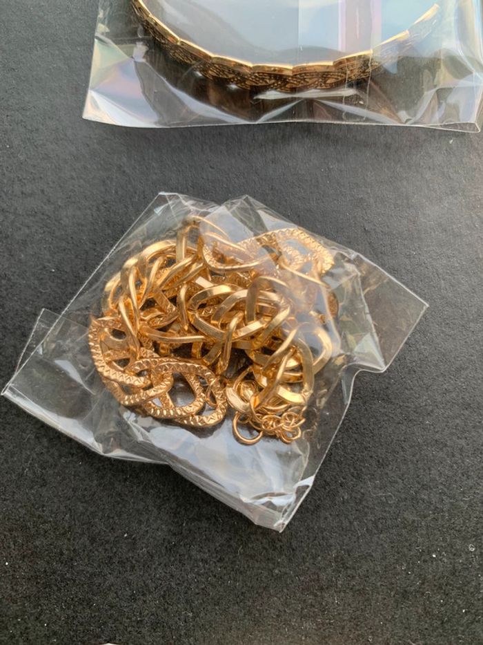 Lot de 14 bijoux dorés - photo numéro 6