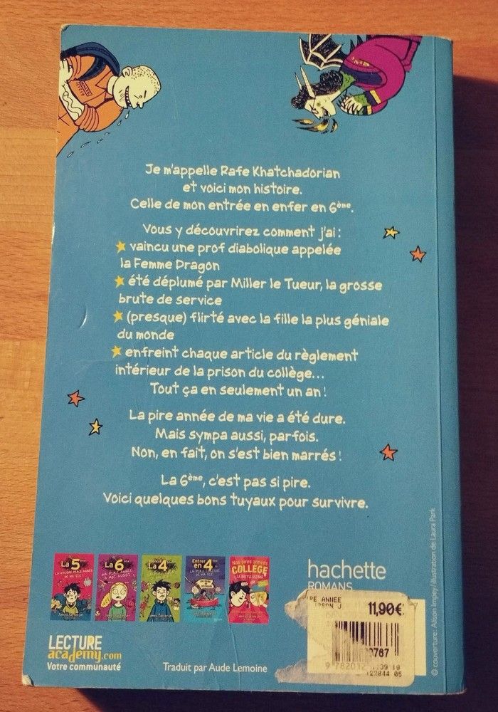 Livre La 6ème la pire année de ma vie - photo numéro 2