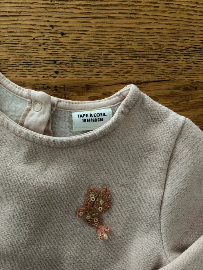 Robe molletonnée tape à l’œil 18 mois - photo numéro 3