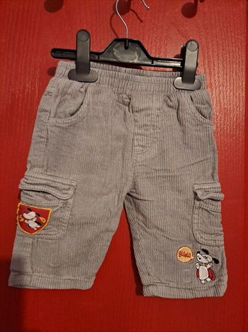 Pantalon velours garçon 9 mois