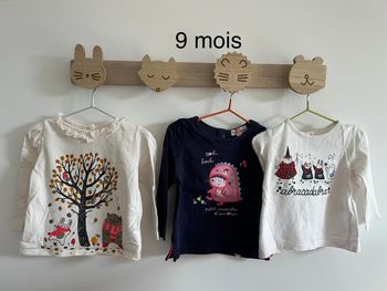Lot de 3 tshirts manches longues