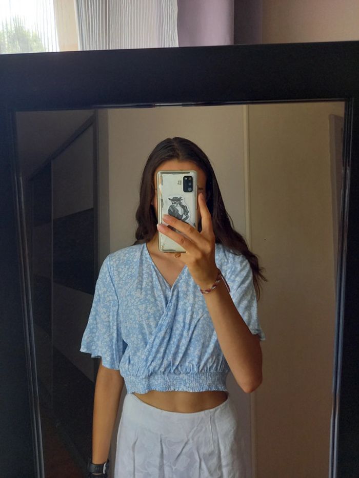 Crop Top fleuri h&m taille 12 14 ans