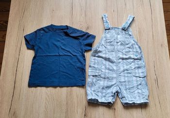 Ensemble salopette/tee-shirt - 6 mois