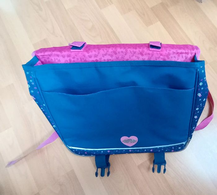 Cartable bleu et rose - photo numéro 13