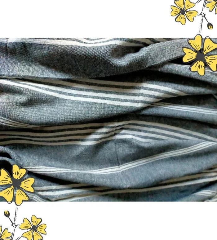 Fouta rayée noir et blanc – 100% coton - photo numéro 5