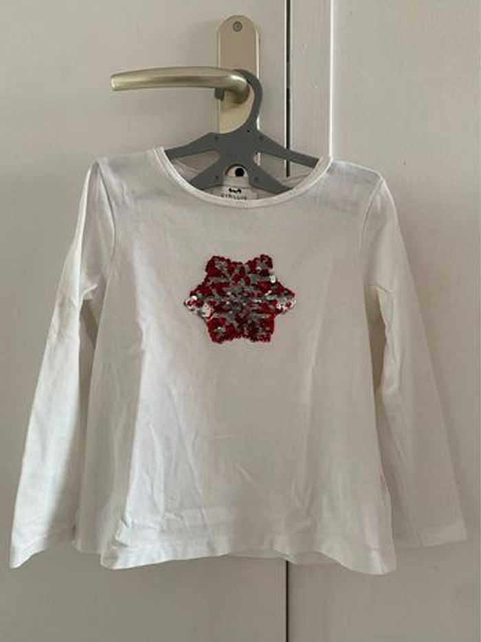 T shirt sequins 6 ans