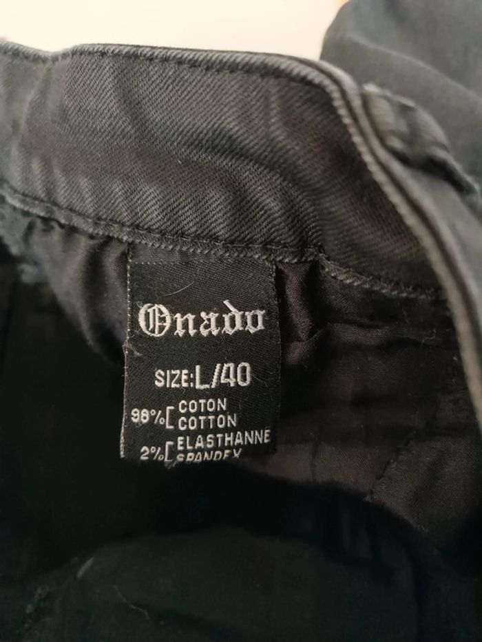 Pantalon noir effet huilé - photo numéro 7
