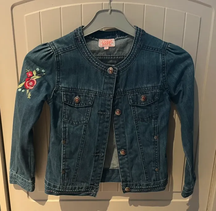 6 ans - la compagnie des petits veste jeans brodée